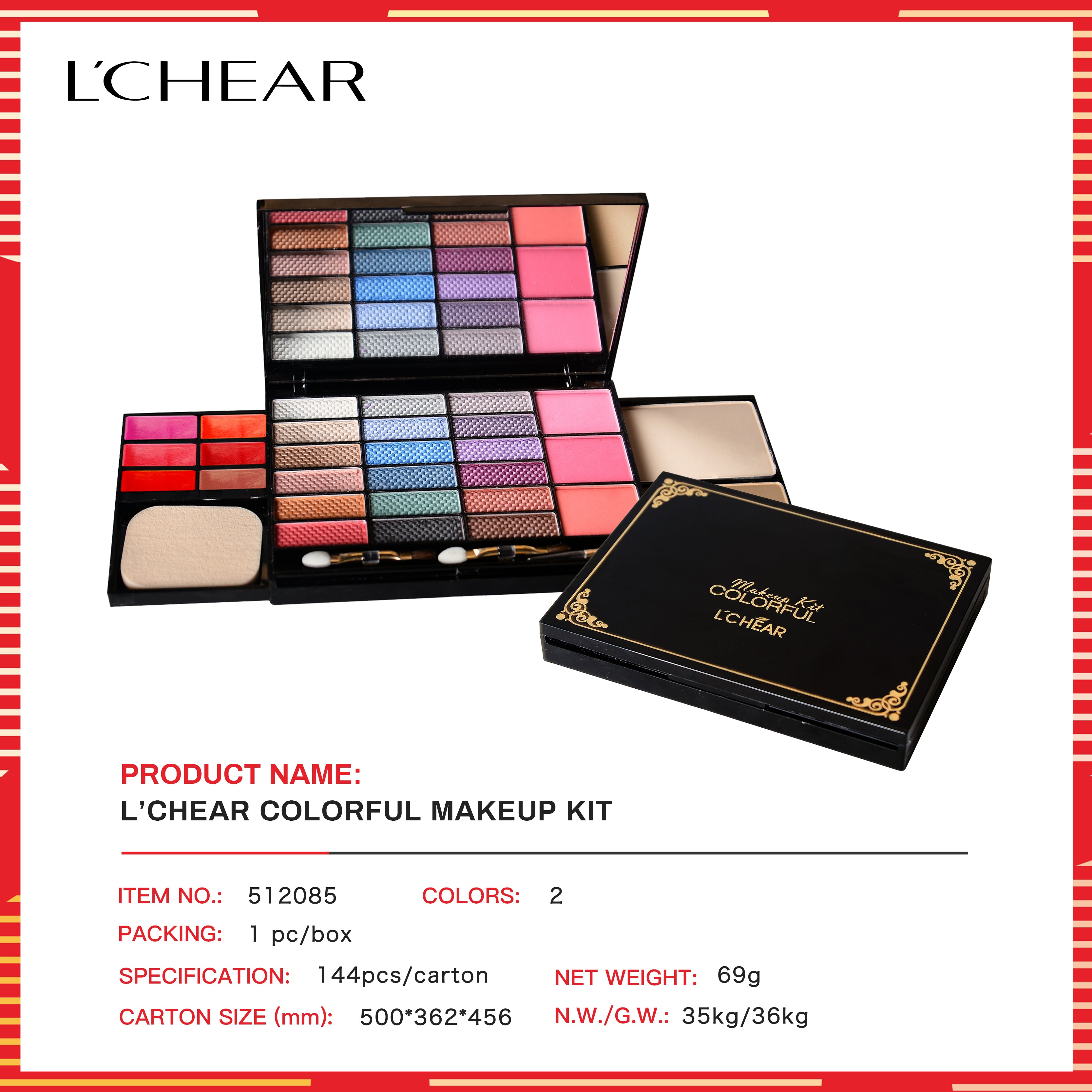 L'CHEAR MAKE-UP KIT COLORFUL